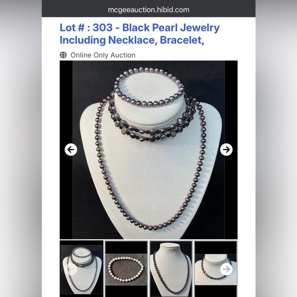 Black Pearl Jewelry Set - Picture 2 of 11